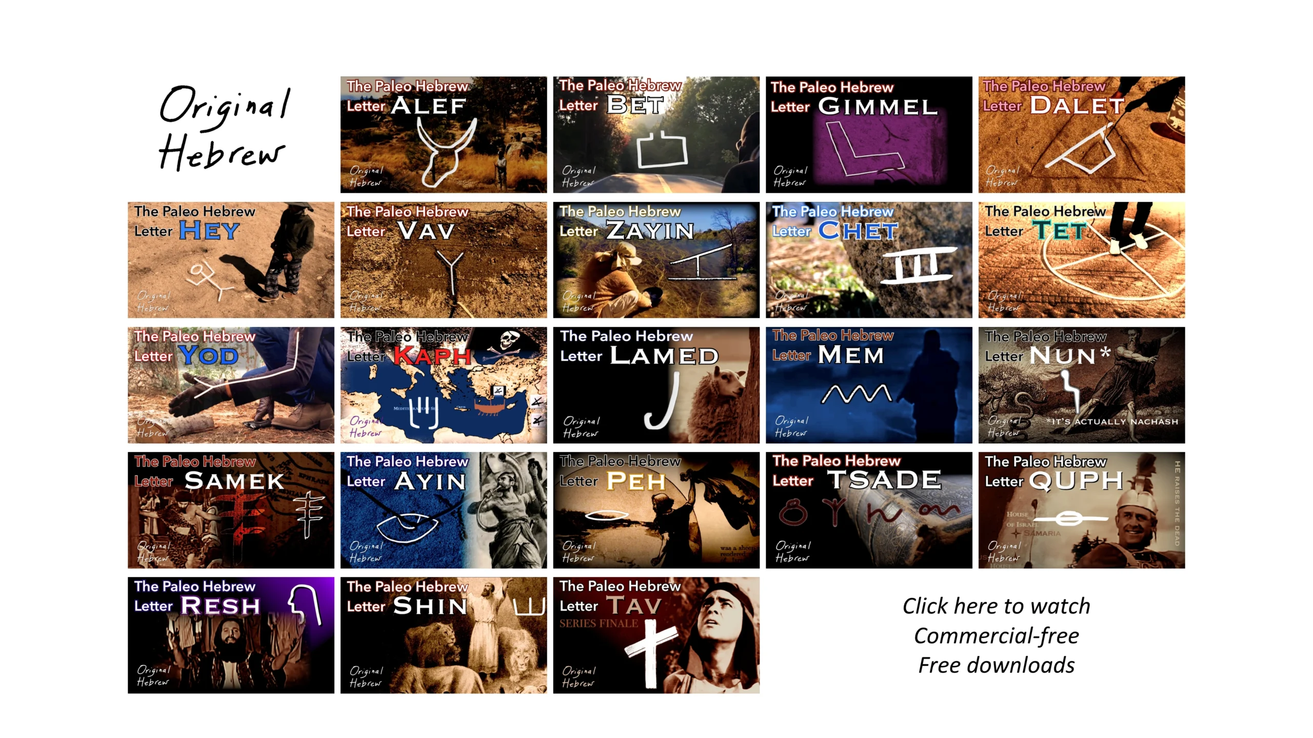 Original Hebrew: A Series on the Paleo Hebrew Alphabet